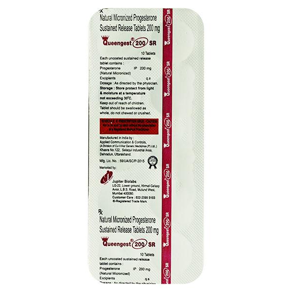 QUEENGEST SR 200 Tablet 10's - Global Surgicals