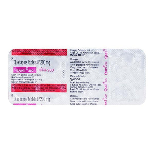 Quel 200mg Tablet 10'S - Global Surgicals
