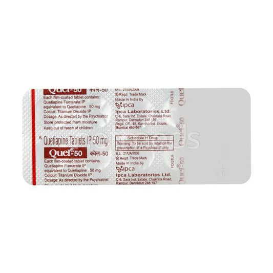 Quel 50mg Tablet 10'S - Global Surgicals