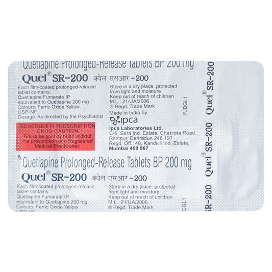 Quel SR 200mg Tablet 10'S - Global Surgicals