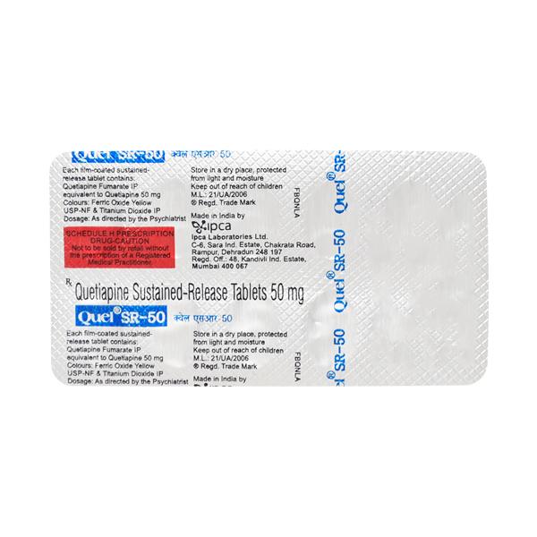 Quel SR 50mg Tablet 10'S - Global Surgicals