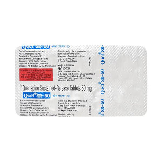Quel SR 50mg Tablet 10'S - Global Surgicals