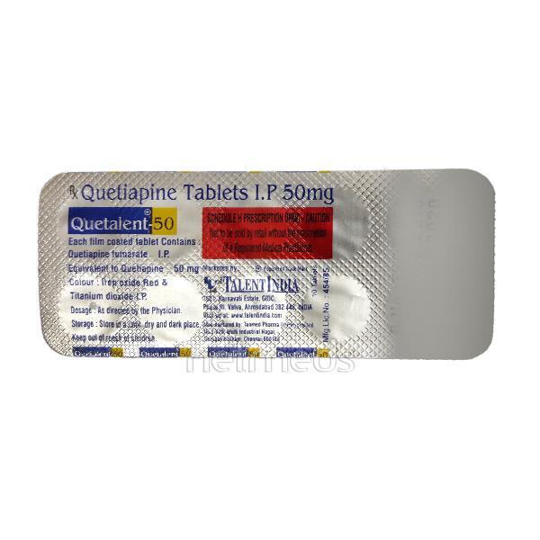 Quetalent 50mg Tablet 10'S - Global Surgicals