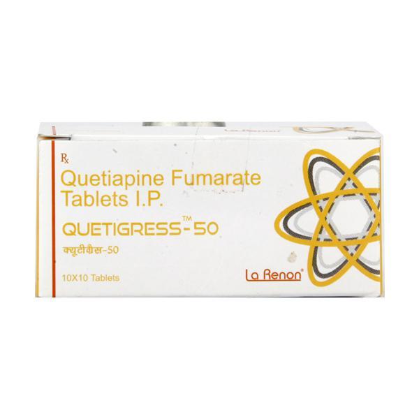 Quetigress 50mg Tablet 10'S - Global Surgicals