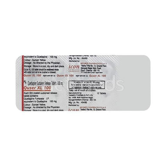 Quser XL 100mg Tablet 10'S - Global Surgicals