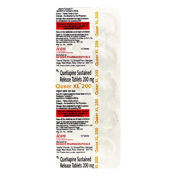Quser XL 200mg Tablet 10'S - Global Surgicals