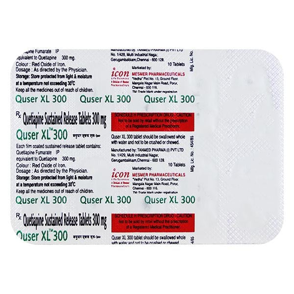 Quser XL 300mg Tablet 10'S - Global Surgicals
