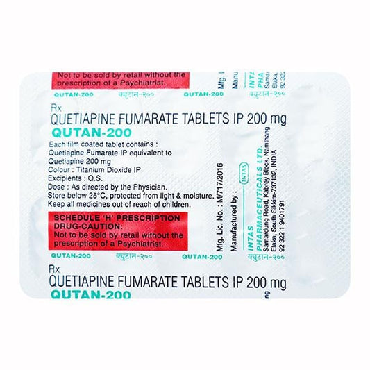 Qutan 200mg Tablet 10'S - Global Surgicals
