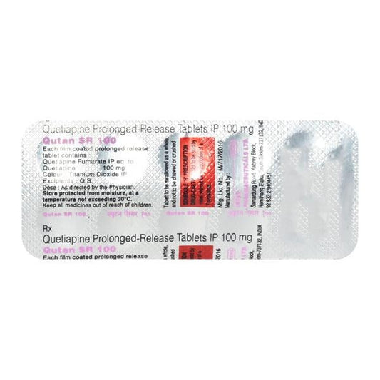 Qutan SR 100mg Tablet 10'S - Global Surgicals