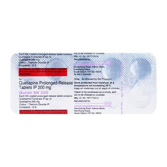 Qutan SR 200mg Tablet 10'S - Global Surgicals