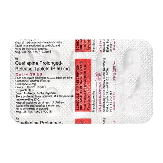 Qutan SR 50mg Tablet 10'S - Global Surgicals