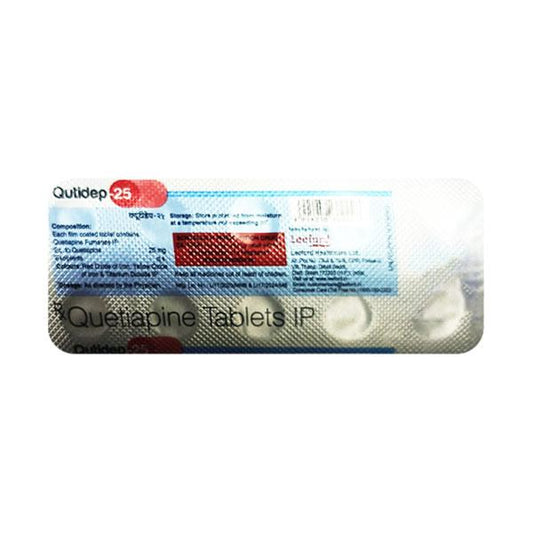 QUTIDEP 25 Tablet 10's - Global Surgicals