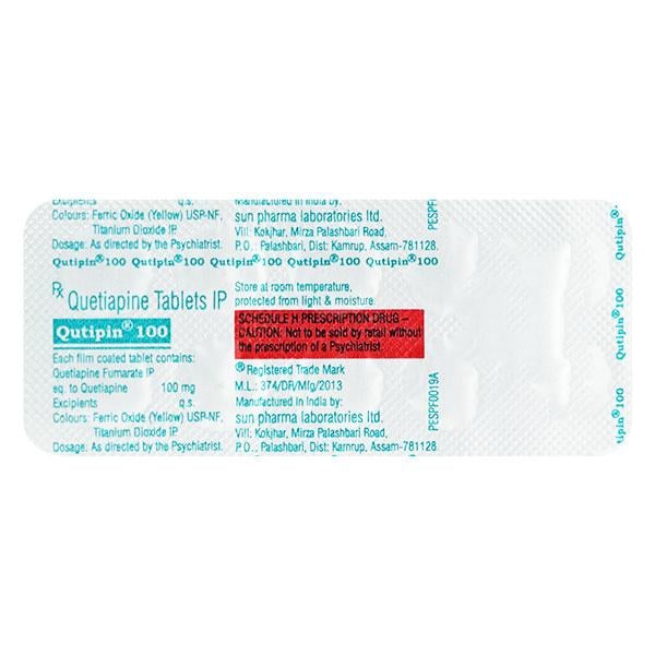 Qutipin 100mg Tablet 10'S - Global Surgicals