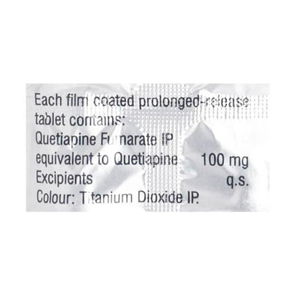 Qutipin SR 100mg Tablet 10'S - Global Surgicals