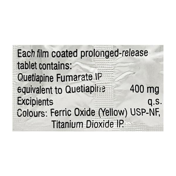 Qutipin SR 400mg Tablet 10'S - Global Surgicals