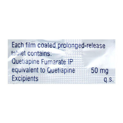 Qutipin SR 50mg Tablet 10'S - Global Surgicals