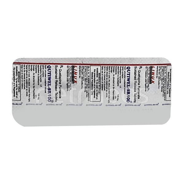 Qutiwel SR 100mg Tablet 10'S - Global Surgicals