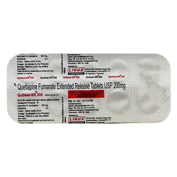 Qutiwel SR 200mg Tablet 10'S - Global Surgicals