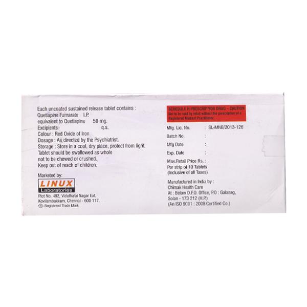 QUTIWEL SR 50mg Tablet 10's - Global Surgicals