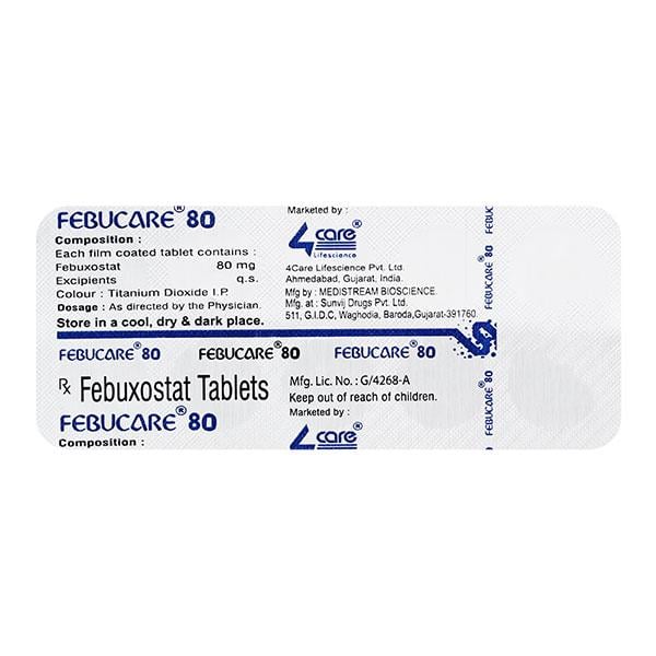 FEBUCARE 80mg Tablet 10's