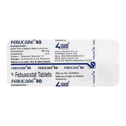 FEBUCARE 80mg Tablet 10's