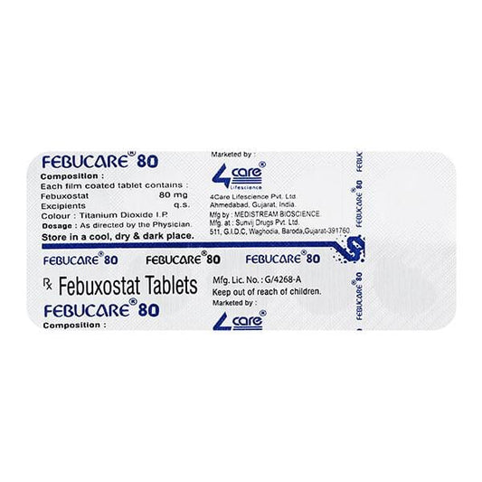 FEBUCARE 80mg Tablet 10's