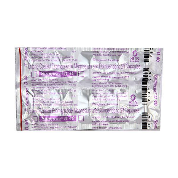 Sompraz D 40mg Capsule 10'S