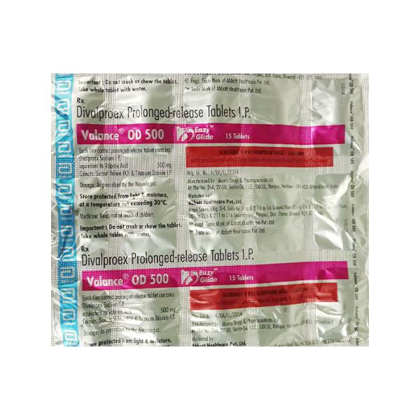 Valance OD 500mg Tablet 15'S