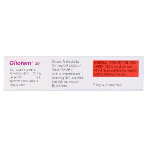 Gliotem 20 Capsule 1'S