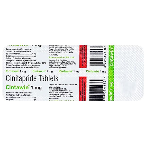CINTAWIN 1mg Tablet 10's