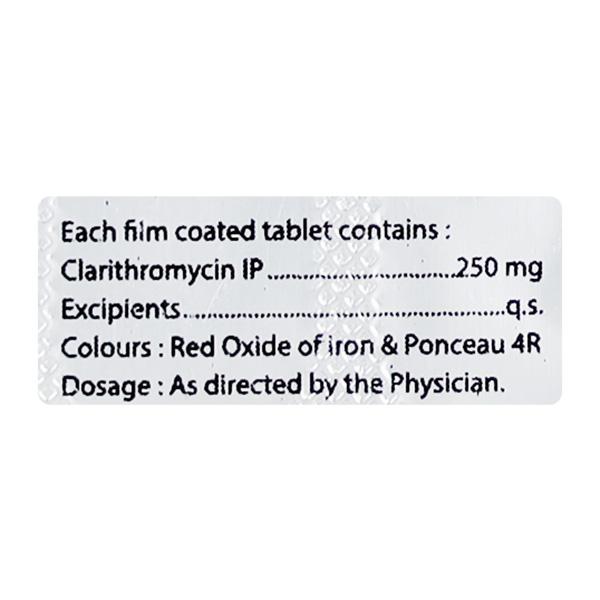 CLARITHRAL 250mg Tablet 10's