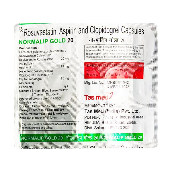 NORMALIP GOLD 20 Capsule 15's