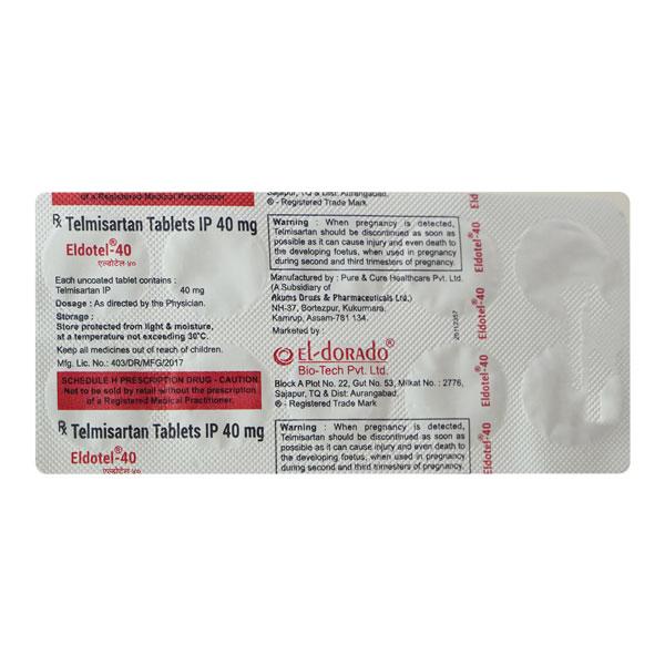 ELDOTEL 40mg Tablet 10's