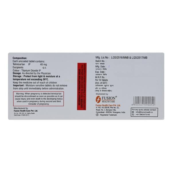 Teldawn 40mg Tablet 10'S