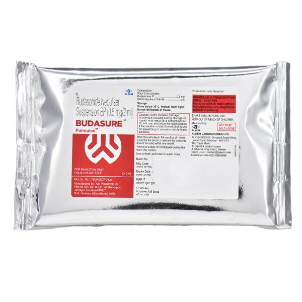 BUDASURE 0.5 Pulmules 5's