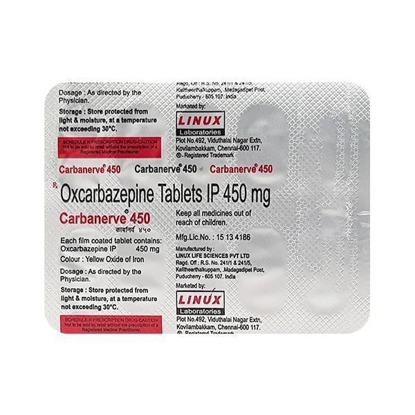 Carbanerve 450mg Tablet 10'S