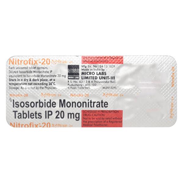 Nitrofix 20mg Tablet 10'S