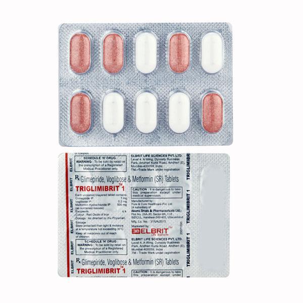 Triglimibrit 1mg Tablet 10'S