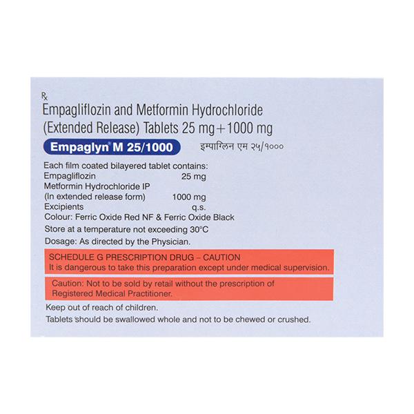EMPAGLYN M 25/1000 Tablet 10's