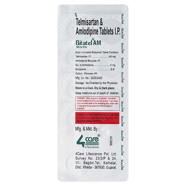 BITATEL AM 5mg/40mg Tablet 10's