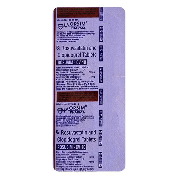 ROSUSIM CV 10mg Tablet 10's