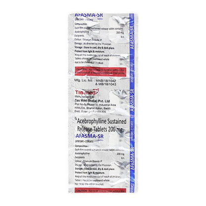 AFASMA SR 200MG TABLET 10'S