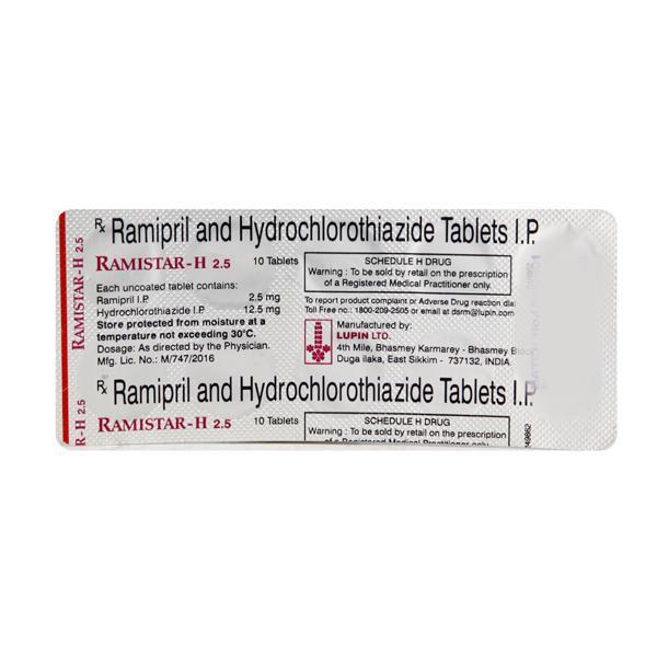 Ramistar H 2.5mg Tablet 10'S