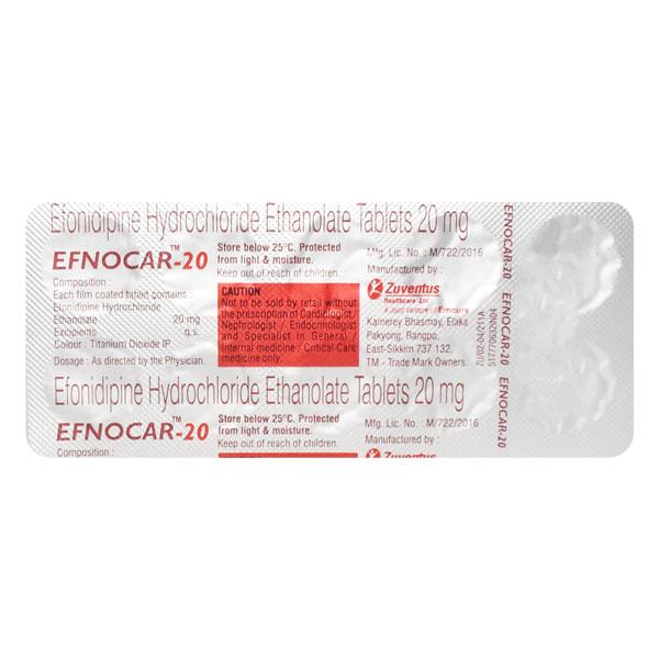 Efnocar 20mg Tablet 10'S