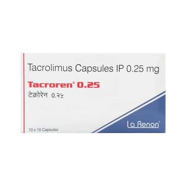 Tacroren 0.25mg Capsule 10'S