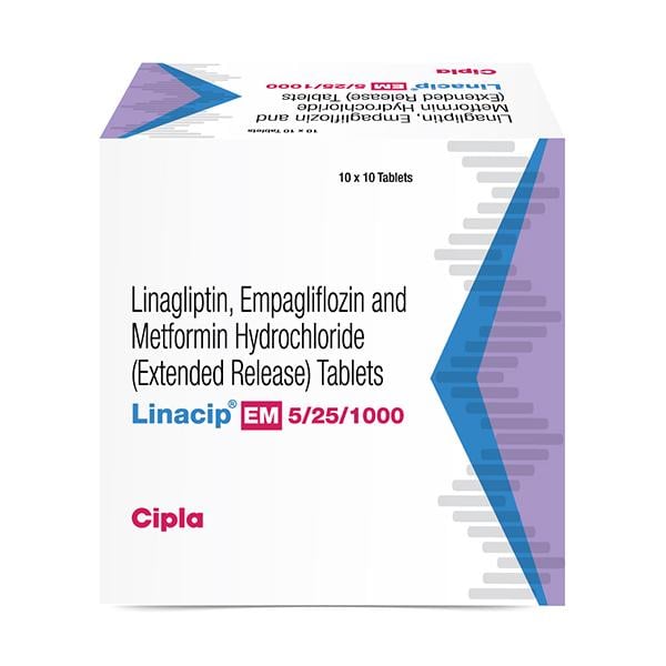 LINACIP EM 5/25/1000 Tablet 10's