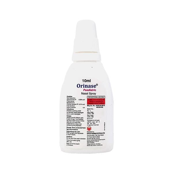 Orinase Paediatric Nasal Spray 10ml