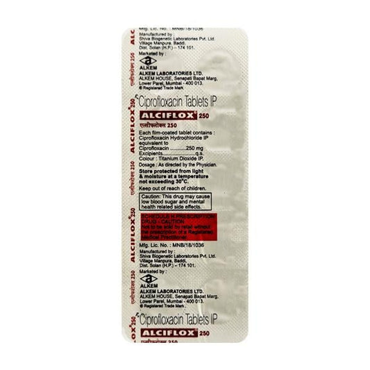 Alciflox 250mg Tablet 10'S
