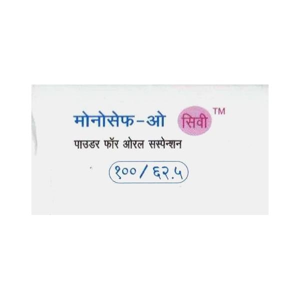 MONOCEF O CV 100/62.5 Delicious Pineapple Peppermint Flavour Oral Suspension 30ml