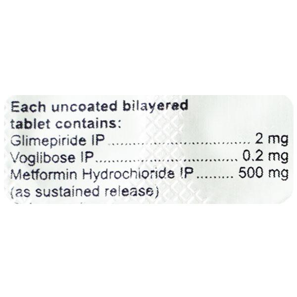 Glimitab MV 2mg Tablet 10'S